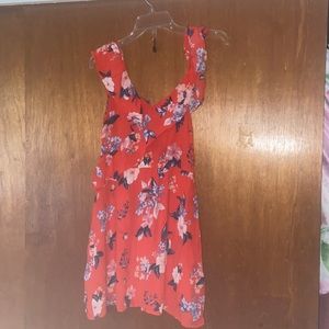 Very cute red floral dress